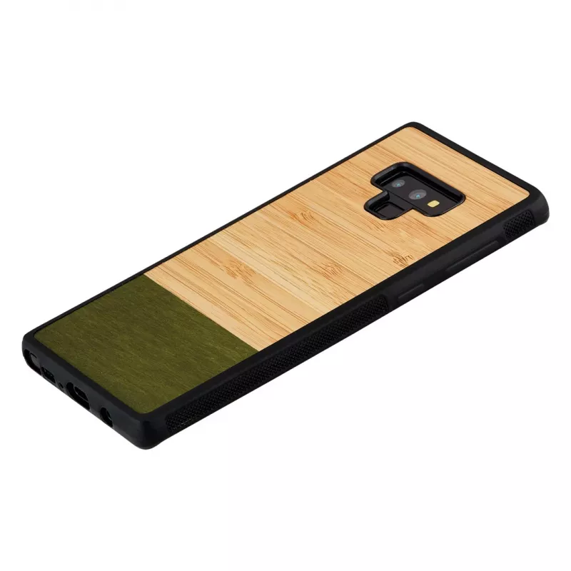 Man and wood nutitelerfoni ümbris Samsung Galaxy Note 9 jaoks — bambusmets must