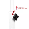 Macleani mobiilne sülearvutilaud, valge, 80x60cm, maks 50kg, reg. kõrgus 67-115cm, MC-124 W