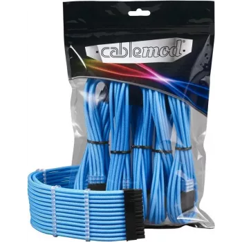 Kaabli pikenduskomplekt DIGITUS Pro ModMesh 12VHPWR Light Blue — 12VHPWR GPU toitekaabli pikendus