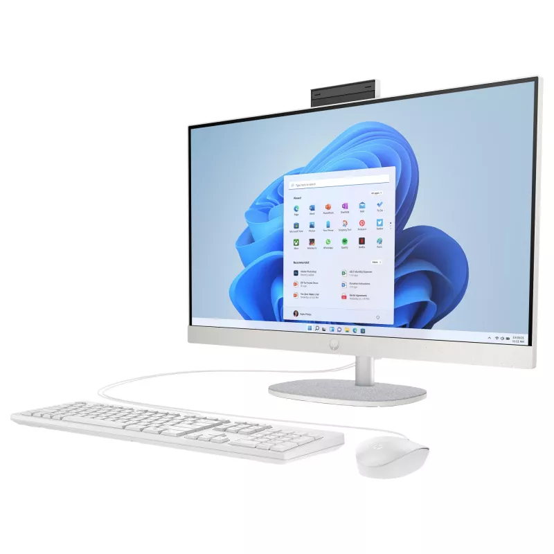 HP 27-cr0471ng - Kõik-ühes (terviklahendus) - Ryzen 7 7730U - RAM 16 GB - SSD 512 GB - NVMe - Radeon Graphics - 1GbE, Wi-Fi 6, Bluetooth - WLAN: 802.11a/b/g/n/ac/ax, Bluetooth