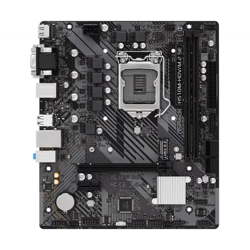 ASRock H510M-HDV/M.2 SE Micro-ATX emaplaat