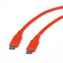 ROLINE USB 2.0 kaabel C-C ST/ST Silicone 60W 1m oranž - kaabel - digitaalne/andmed (11.02.9124)