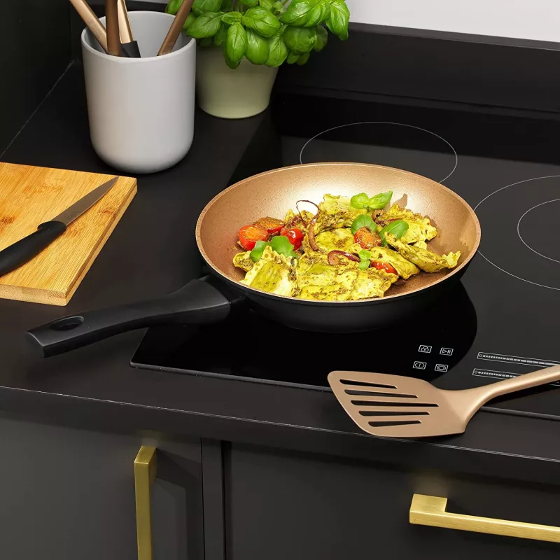 Pann Russell Hobbs RH01666BEU7 24 cm, mittenakkuv, must