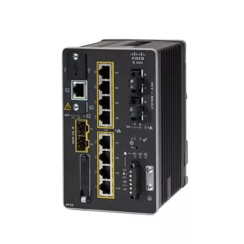 Hallatav L2 võrgukommutaator Cisco IE-3200-8P2S-E