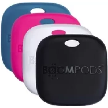 Laetavad sildid Boompods Boomtag Rechargeable 4er — komplekt 4 tk must, sinine, valge, roosa