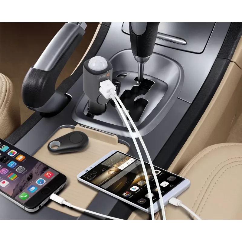 Mobiilseadme laadija Technaxx 4743 Universal Must Sigaretisüütaja Auto