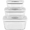 Rommelsbacher vaakumpakendaja klaasnõude komplekt VCG 1, 3-osaline (350 ml, 670 ml, 1100 ml), läbipaistev