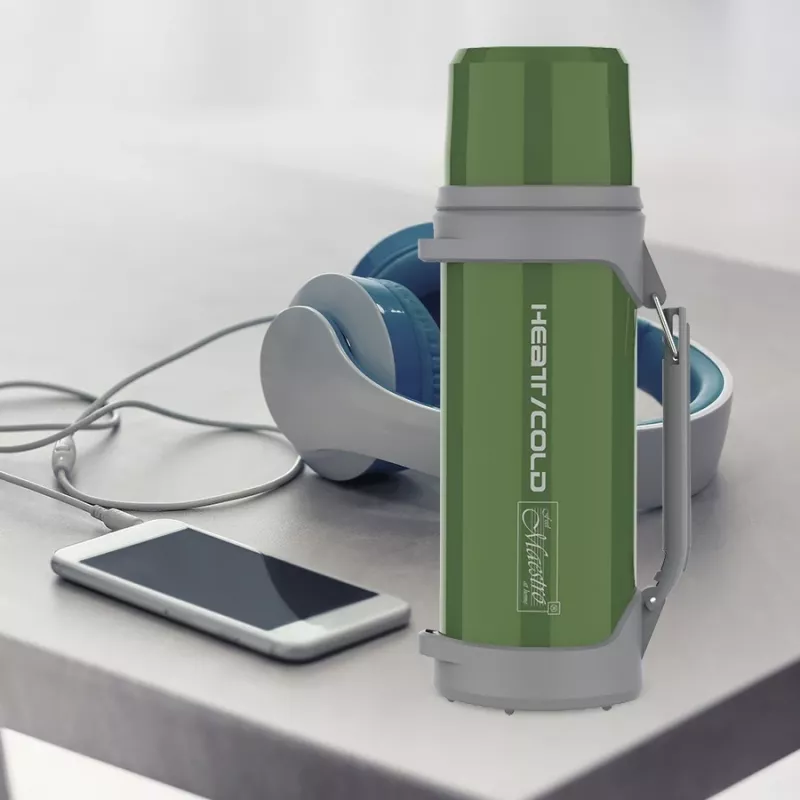 Termospudel Maestro MR-1631-150, vaakumisolatsiooniga roostevabast terasest pudel 1,5 L, roheline