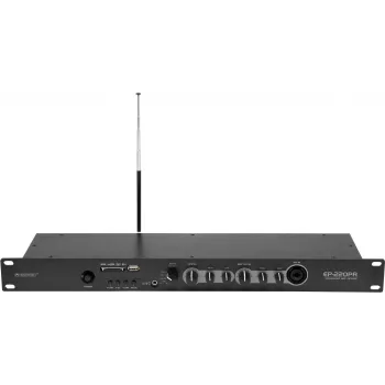 Eelvõimendi Omnitronic EP-220PR koos MP3-mängija ja FM-raadioga