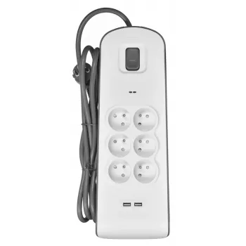 Liigpingekaitse Belkin BSV604ca2m valge 6 vahelduvvoolu pistikupesa 2 m