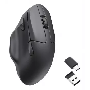 Juhtmevaba hiir Keychron M7 8K must — kompaktne ergonoomiline disain, laetav