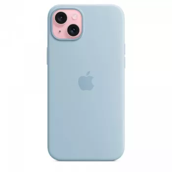 Silikoonümbris Apple iPhone 15 Plus helesinine MagSafe