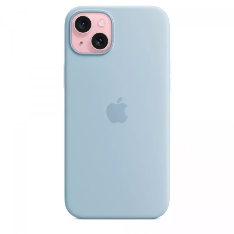 Silikoonümbris Apple iPhone 15 Plus helesinine MagSafe