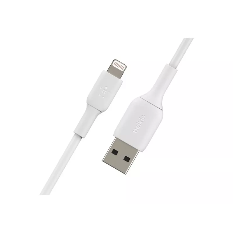 Belkin PVC USB-A–Lightning 2 m valge