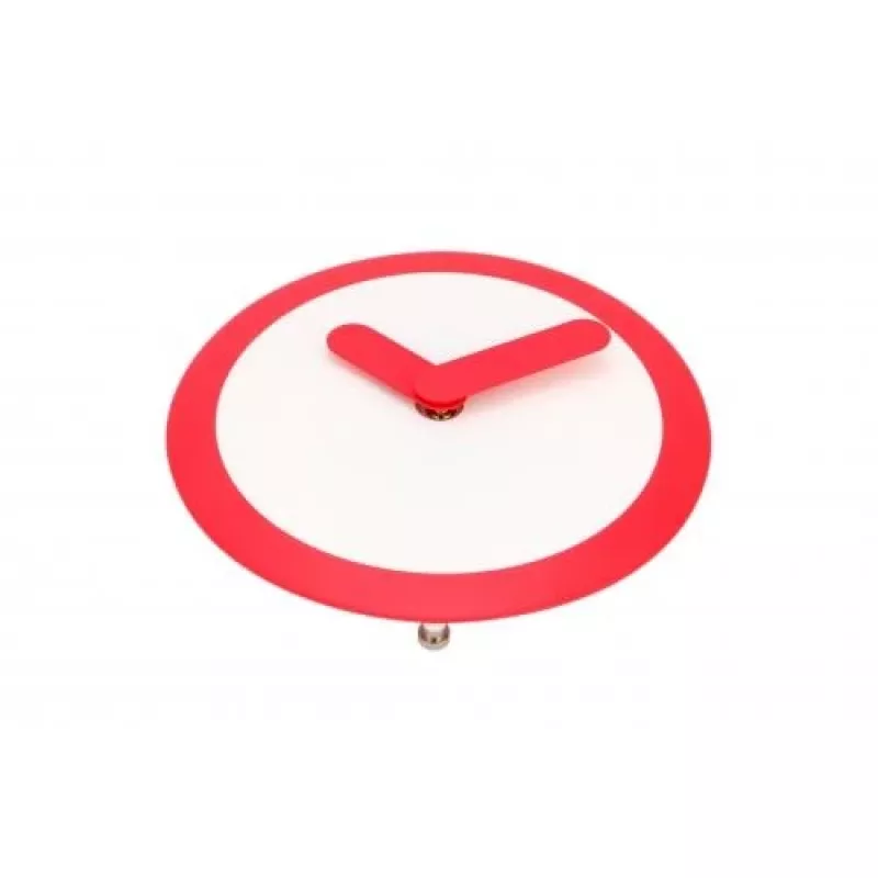 NeXtime klok 2615ro Focus, Ø25 cm, seinale, valge/punane