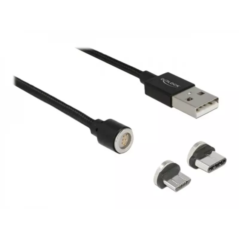 USB-kaabel DeLOCK 85723 USB 2.0 1,1 m USB A USB-C/Mikro-USB-B must