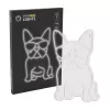 Neoonvalgusti MANTA Manta SNL66WH French Bulldog Valge — dekoratiivne LED-neoonsilt prantsuse buldogi kujul