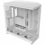 PC Midi Torn korpus NZXT H9 Flow RGB+ — Valge, toetab ATX/EATX/Micro-ITX, karastatud klaas, 3x140 mm ees + 1x120 mm taga ventilaatorit