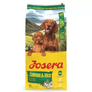 Kuiv koeratoit JOSERA Mother & Puppy Salmon & Rice 12,5 kg — täisväärtuslik kutsikatoit, 30% valku, 22% rasva