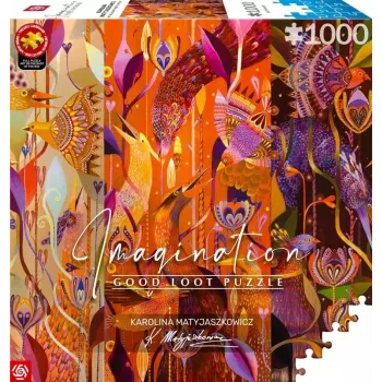 Puzzle Good Loot Imagination - Karolina Matyjaszkowicz: In the Bird Thicket - Triptühhon 1000 tk