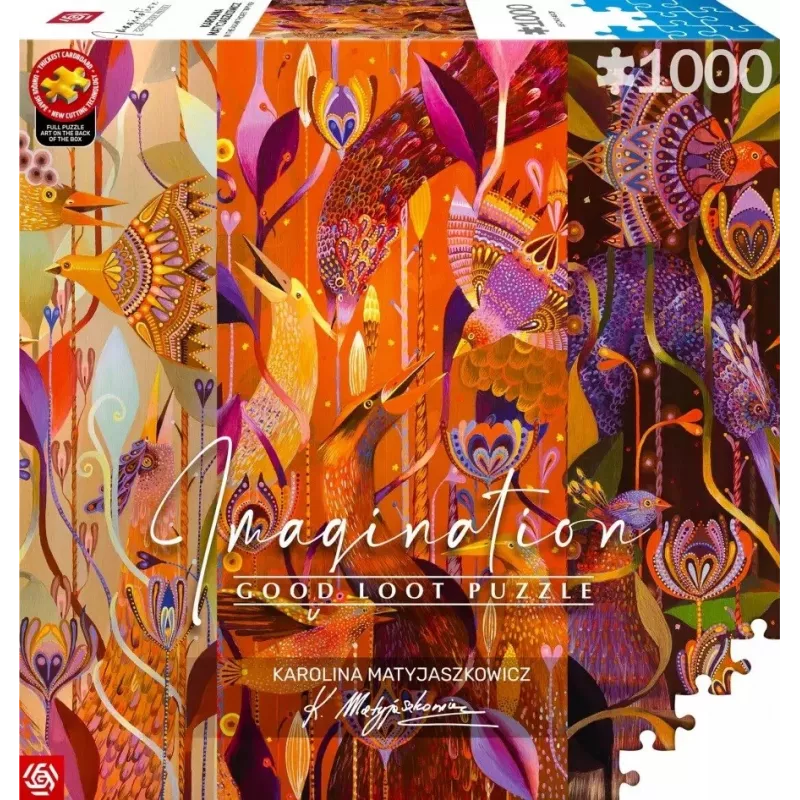 Puzzle Good Loot Imagination - Karolina Matyjaszkowicz: In the Bird Thicket - Triptühhon 1000 tk