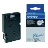 Brother Gloss Laminated Labelling Tape - 12mm, Must/Valge, 10-pk label-making tape TC