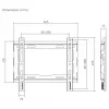 SBOX PLB-2222F-2 TV seinakinnitusklamber 23–43 kg, 200x200 VESA