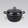 Maestro MR-4616C kaanega pott 16 cm 1 l Must