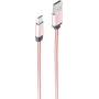USB-kaabel ShiverPeaks BS14-11002 1 m USB A Micro-USB B Roosa kuldne