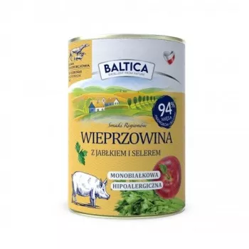 BALTICA regional flavours Sealihaga ja õunaga - märg koeratoit - 400g