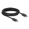 Delock - DisplayPort-kaabel - DisplayPort (M) DisplayPort (M) - DisplayPort 2,0 - 1,0m - toetab 10K 60 Hz (10 240 x 4320) - must (80261)