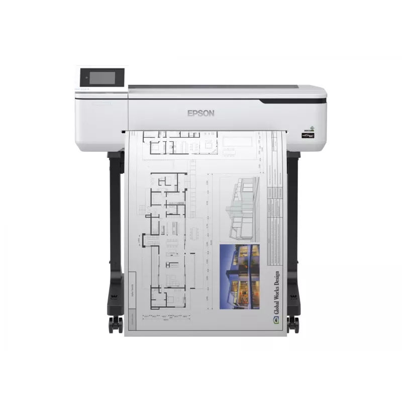Epson SureColor SC-T3100N, tindiprinter, 2400 x 1200 DPI, ESC/P-R, HP-GL/2, HP-RTL, must, tsüaan, kollane, magenta, PrecisionCore, A1 (594 x 841 mm)