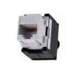 A-LAN MKB-U6-1 võtmemoodul — RJ45 U/UTP Cat6, 22/26 AWG, must/valge ABS korpus