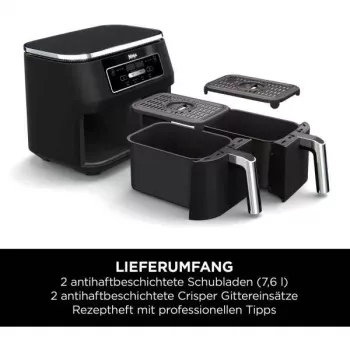 Ninja AF200EU fritüür Double 7,6 L iseseisev 2400 W kuumaõhufritüür must