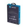 USB-jaotur NATEC Moth 4-pordiline USB 3.2 Gen 1 Type-A (5000 Mbit/s), USB-toitega, must, 0,15 m kaabel
