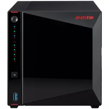 ASUSTOR Nimbustor 4 AS5304T - NAS-server - 4 pesa - SATA 6Gb/s - RAID 0, 1, 5, 6, 10, JBOD - RAM 4GB - 2,5 Gigabit Ethernet - iSCSI tugi (90-AS5304T00-MD30)
