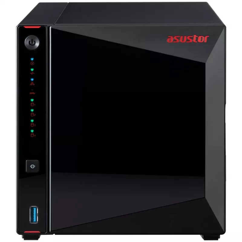 ASUSTOR Nimbustor 4 AS5304T - NAS-server - 4 pesa - SATA 6Gb/s - RAID 0, 1, 5, 6, 10, JBOD - RAM 4GB - 2,5 Gigabit Ethernet - iSCSI tugi (90-AS5304T00-MD30)