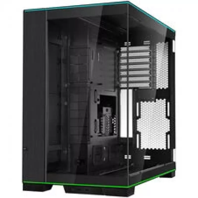 Lian Li O11 Dynamic EVO RGB PC-korpuse komplekt, Midi-Tower, ARGB, karastatud klaas + 6x UNI FAN SL-INF vastupidise labaga ventilaator - must