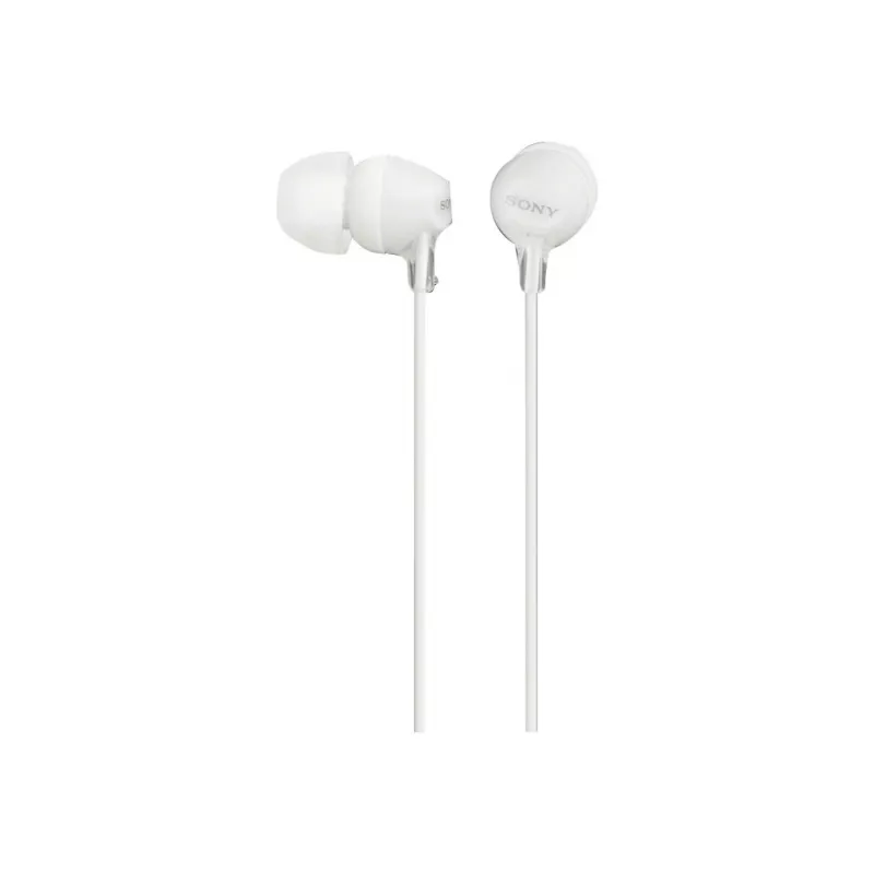 Sony MDR-EX15LP, juhtmega, 8 - 22000 Hz, Muusika, 3 g, Kõrvaklapid, Valge