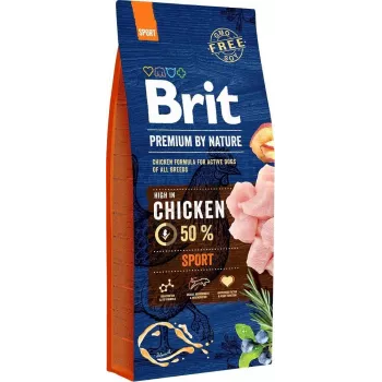 BRIT Premium by Nature Sport Chicken - kuiv koeratoit - 15 kg