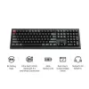 Mechanical klaviatuur Keychron V6 Ultra 8K — Full-size 100% QWERTY, Bluetooth, RGB, Must