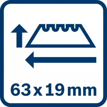 Utiliidinoa tera Bosch Professional 63 mm 1600A01V3H