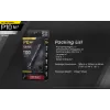 Taktikaline taskulamp Nitecore P10 V2 — 1000 lm, IP68 veekindel, põrutuskindel, 95 g, 18650/CR123 ühilduv