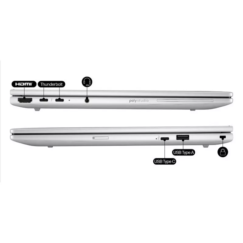 HP Inc. HP EliteBook 8 G1i sülearvuti AI - 174° hingedisain - Intel Core Ultra 7 255U / 2 GHz - Win 11 Pro - Intel Graphics - 16 GB RAM - 512 GB SSD NVMe - 35,6 cm (14) IPS HP Su