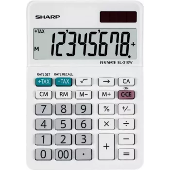 Sharp EL-310W kalkulaator Lauaarvuti Finants Valge