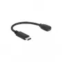 USB-kaabel DeLOCK 65578 USB 2.0 0,15 m USB C Micro-USB B Must