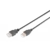Digitus - USB-pikenduskaabel - USB tüüp A, 4-kontaktiline (M) - USB tüüp A, 4-kontaktiline (W) - 3,0 m (USB / USB2.0) - Must (AK-300202-030-S)