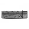 Juhtmega täissuuruses klaviatuur NATEC NKL-1507 USB QWERTY US International Hall/Must, 105 klahvi, numbriklaviatuur