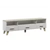 Cama RTV stand LOTTA 180cm Valge + sonoma oak