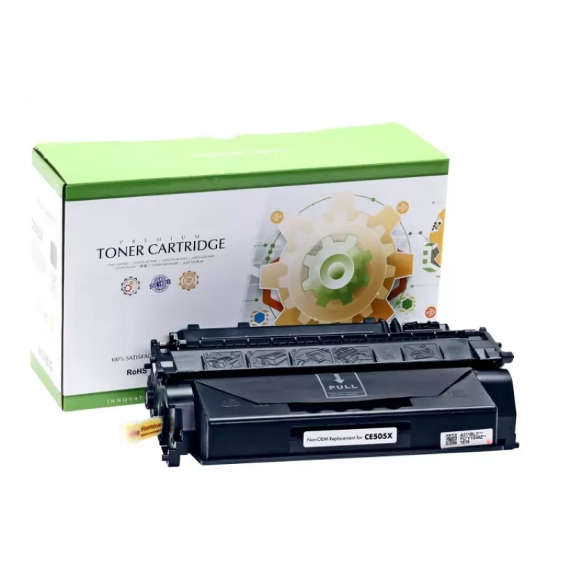 Ühilduv Static-Control Hewlett-Packard CE505X/ CRG 719H Universal must, suure tootlikkusega, 6900 lk